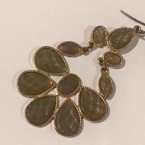 Neutral statement earrings